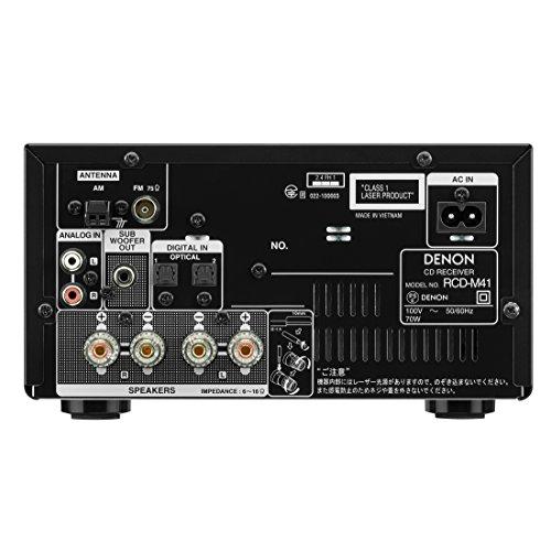 限定品 デノン Denon RCD-M41 ワイドFM AM/FMラジオチューナー ディスクリートアンプ搭載 BluetoothR対応 CDレシーバー 【3400452717】(17005円)