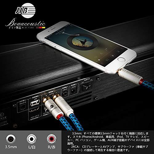 JIBドイツ製造 のオーディオケーブル AUX ケーブル 標準3.5mm