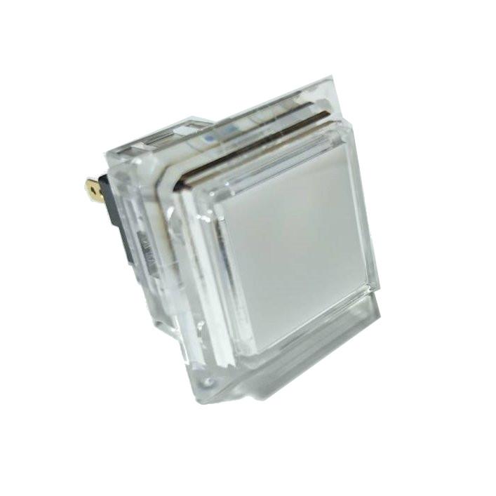 三和電子 ハメ込み式押しボタン24φ 正方形クリア OBSC-24KK-CW