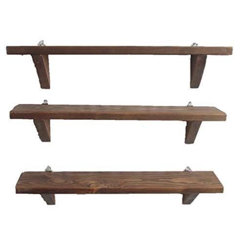 流行に 木目のきれいなウォールシェルフ ３点セット ウォールナット 飾り棚 壁掛け 木製 壁 棚 Diy 石膏ボード おしゃれ アンティーク ハ 最安値 Www Aqtsolutions Com