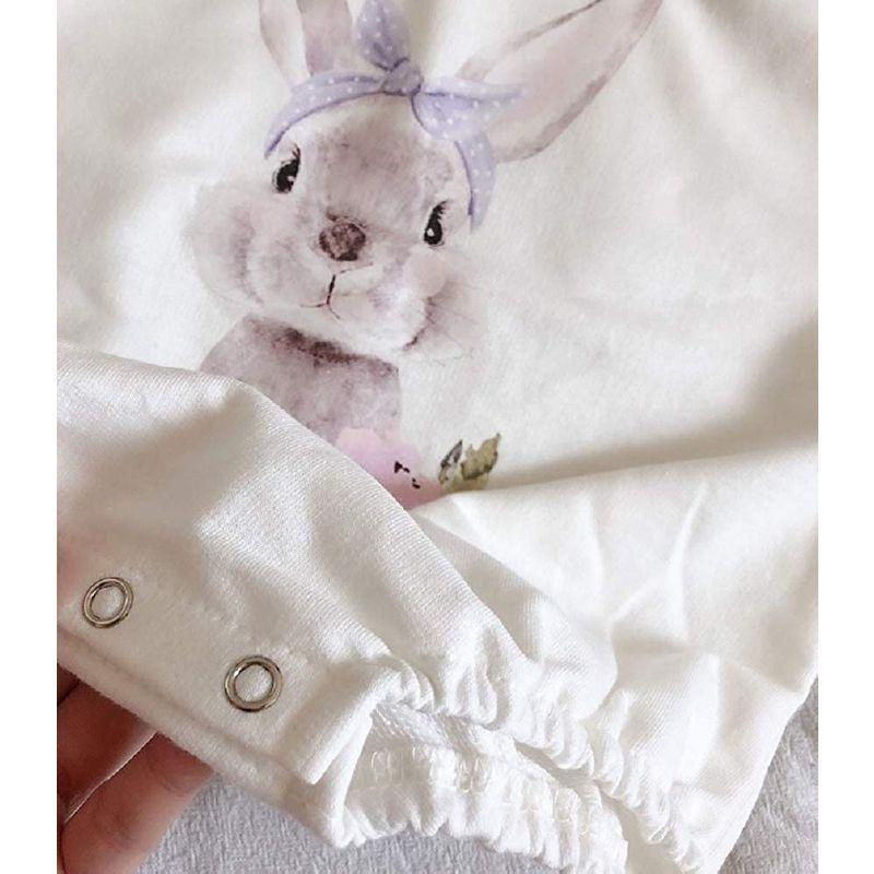 F S Maumu ベビー服 かわいい うさぎ イラスト 長袖 ロンパース 男の子 女の子 ｔシャツ ベビー 赤ちゃん トレーナー ジャンプ ジョカーレ 通販 Yahoo ショッピング
