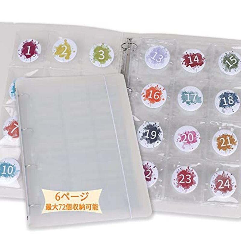 缶バッジ 収納 57mm ファイル ホルダー 6ページ 缶バッチ サイズ 72枚まで収納可能 落下防止フタ付き 高透明度 大容量 耐 ジョカーレ 通販 Yahoo ショッピング