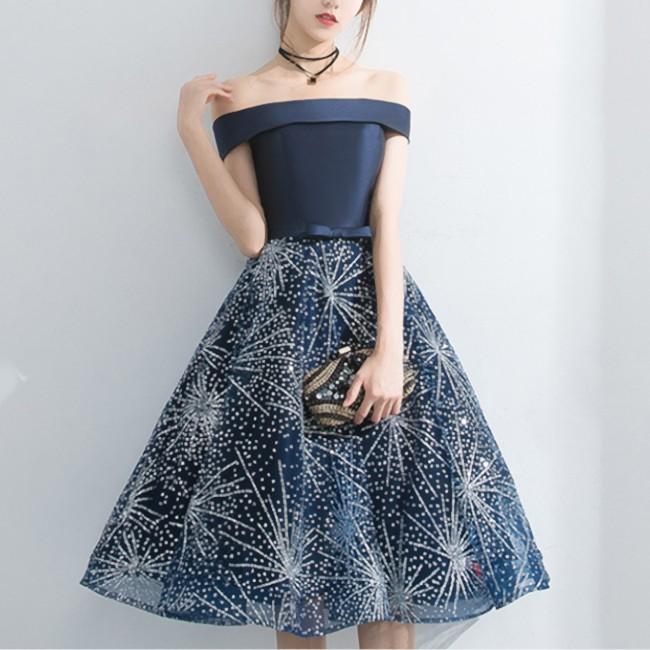 パーティードレス エレガント ワンピース ボートネック 二次会 披露宴 結婚式 発表会 変身 レディース ファッション パーティー ギフト 誕生日 G ジョイア ストア 通販 Yahoo ショッピング