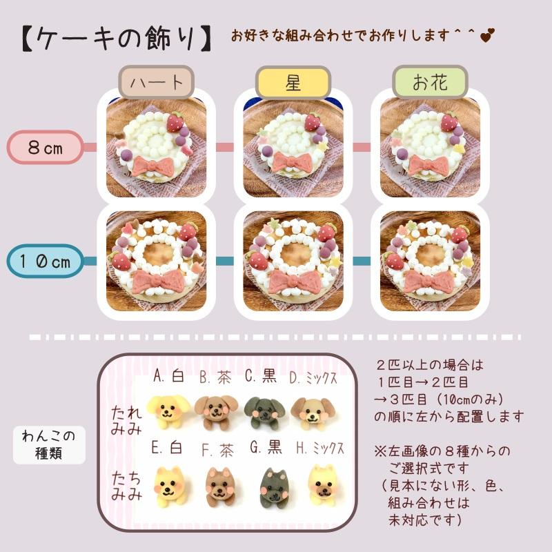あれこれ選べる！3色わんこのころころフルーツケーキ（犬用