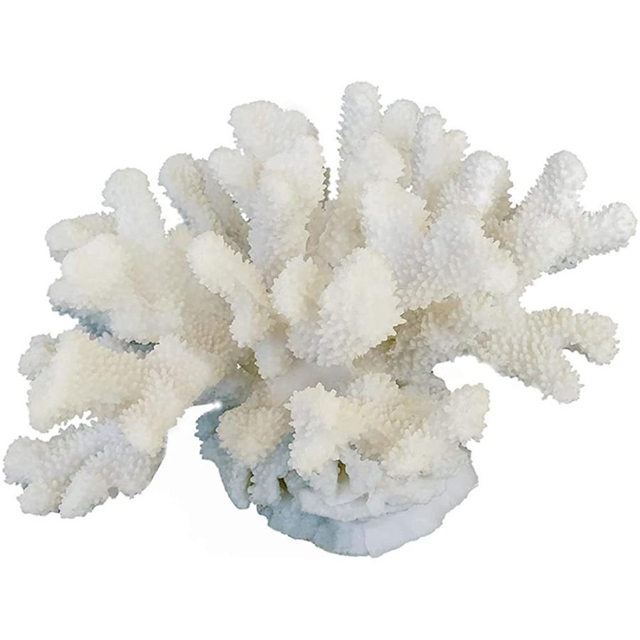 とっても素敵な、インテリア用の彫刻です！HENGYUT0YMASK 装飾的 珊瑚 彫刻 10.25インチ 樹脂 珊瑚 置物 水族館