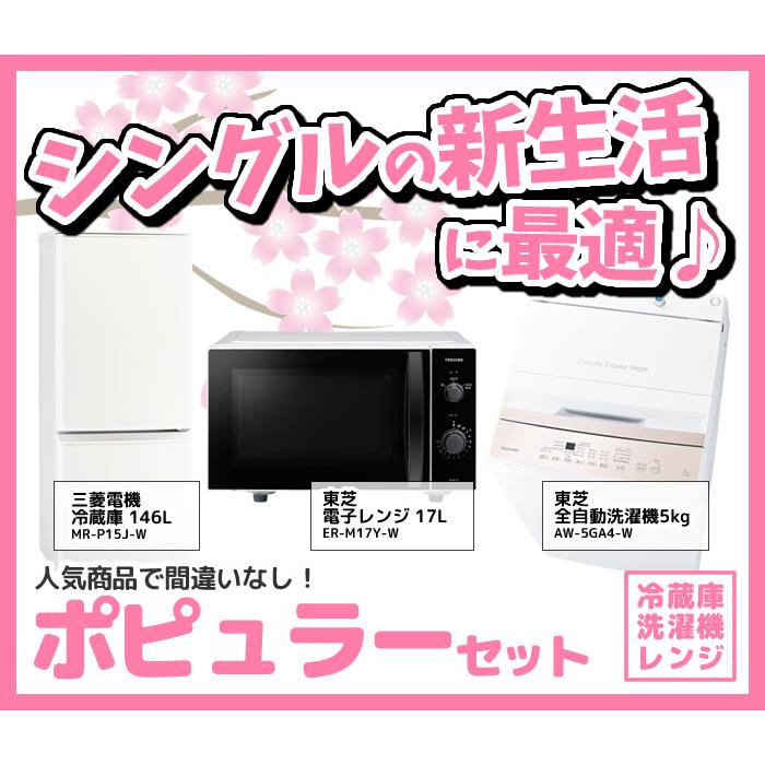 新生活 家電セット 3点 新品 冷蔵庫・洗濯機・レンジ ポピュラー 新生活 家電セット 3点 新品 冷蔵庫・洗濯機・レンジ ポピュラー