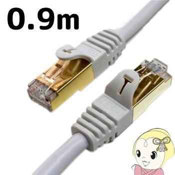 CAT7-7000-03W Tera Grand CAT7 LANケーブル 0.9m SSTP対応 ホワイト