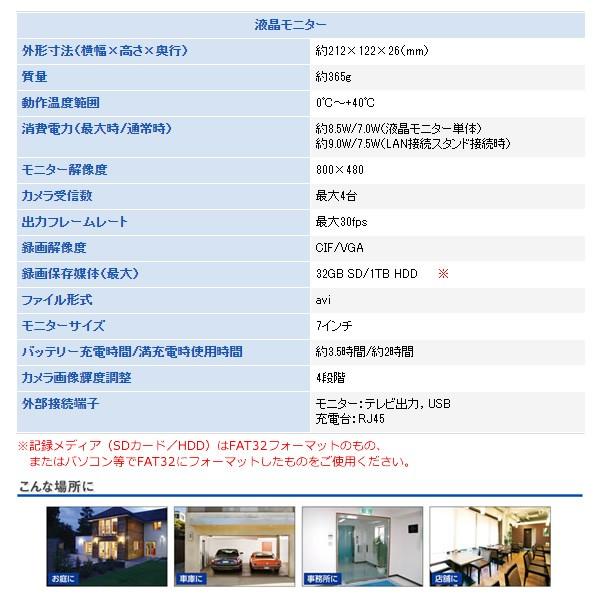 ELPA ワイヤレスカメラ＆モニター CMS-7110 ワイヤレスカメラ＆モニター（CMS-7110） | 商品情報 | ELPA 朝日電器