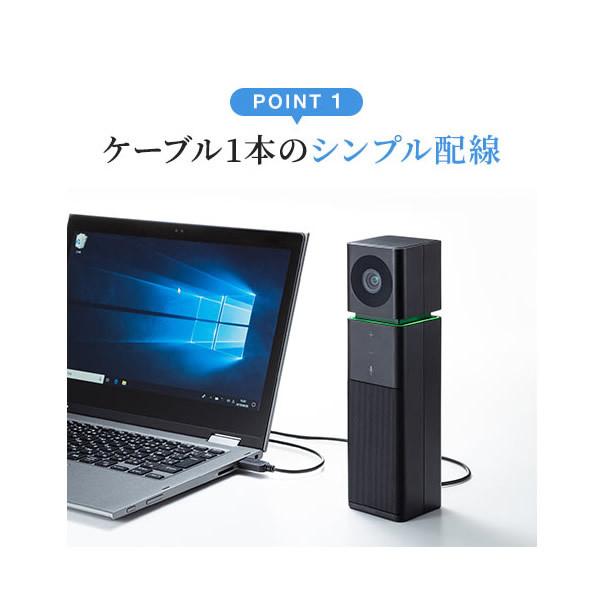 SANWA SUPPLY（サンワサプライ） カメラ内蔵 USB スピーカーフォン CMS