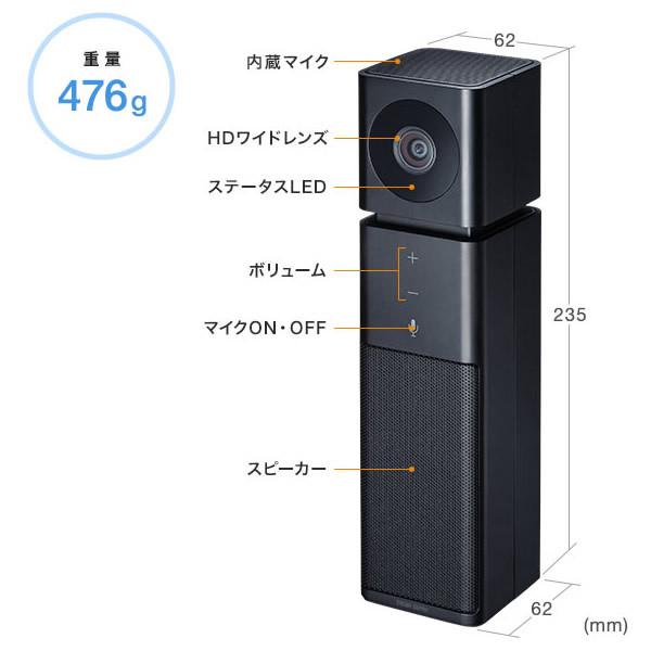 SANWA SUPPLY サンワサプライ カメラ内蔵 USB スピーカーフォン CMS