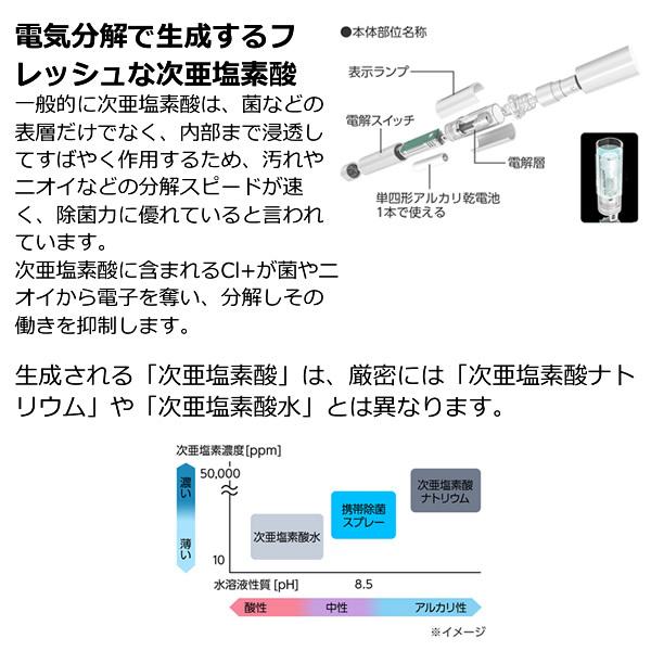 Panasonic パナソニック 次亜塩素酸 携帯除菌スプレー DL-SP006-W｜gion｜04