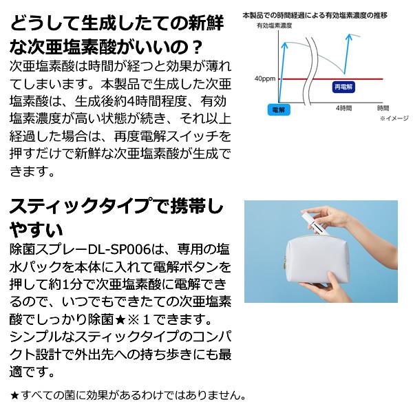 Panasonic パナソニック 次亜塩素酸 携帯除菌スプレー DL-SP006-W｜gion｜05