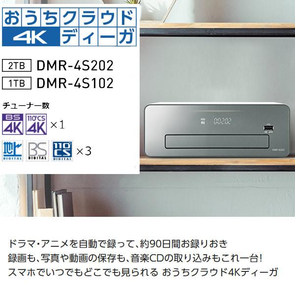 パナソニック おうちクラウド4Kディーガ 1TB 4Kチューナー内蔵 ブルーレイ レコーダー DMR-4S102 ぎおん - 通販 - PayPayモール パナソニック おうちクラウド4Kディーガ 1TB 4Kチューナー内蔵 ブルーレイ レコーダー DMR-4S102 ぎおん - 通販 - PayPayモール