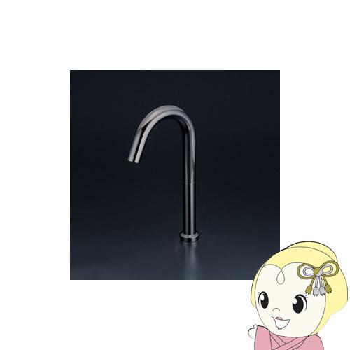 【直送】 KVK センサー水栓 ACタイプ ダークブラックめっき 吐水口空間高さ196mm E1700L3BN