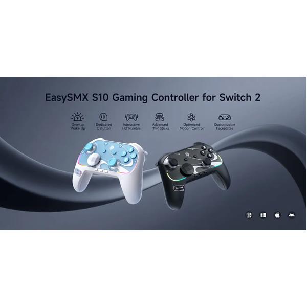 コントローラー スリープ解除 EasySMX S10 Switch2 ゲームパッド 無線