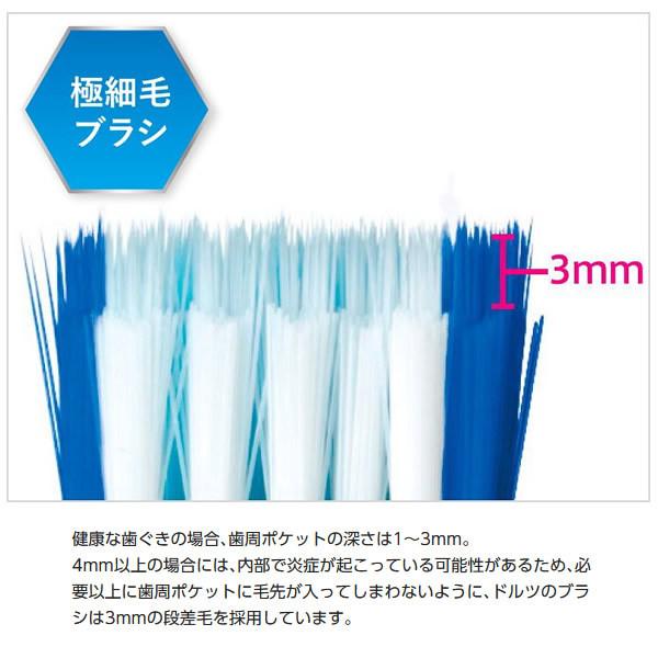 Doltz パナソニック 音波振動ハブラシ 電動歯ブラシ ドルツ 黒 EW-DP35