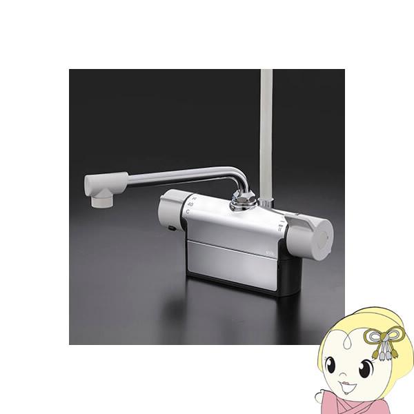 【メーカー直送】 KVK デッキ形サーモスタット式シャワー FTB200DWP1R3