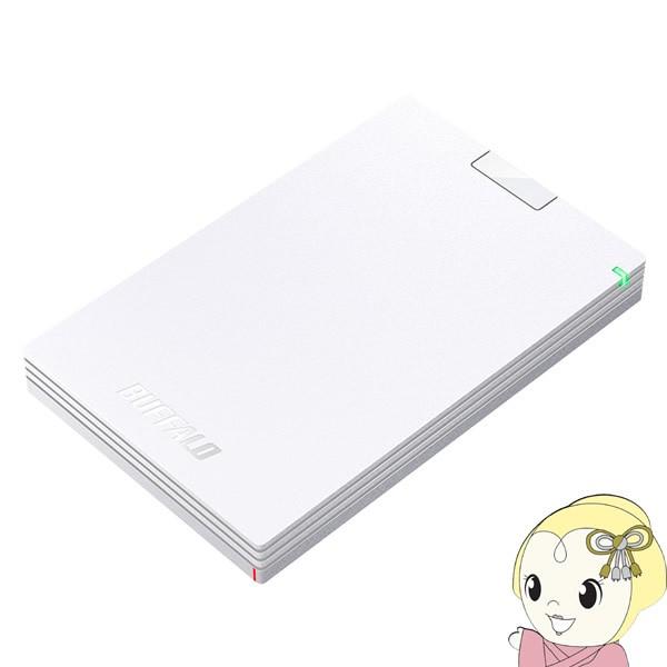HD-PCG500U3-WA バッファロー USB3.1(Gen1)/USB3.0用 ポータブルHDD 500GB ホワイト