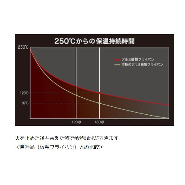 北陸アルミニウム IHハイキャストプレミアム フライパン 20cm｜gion｜06