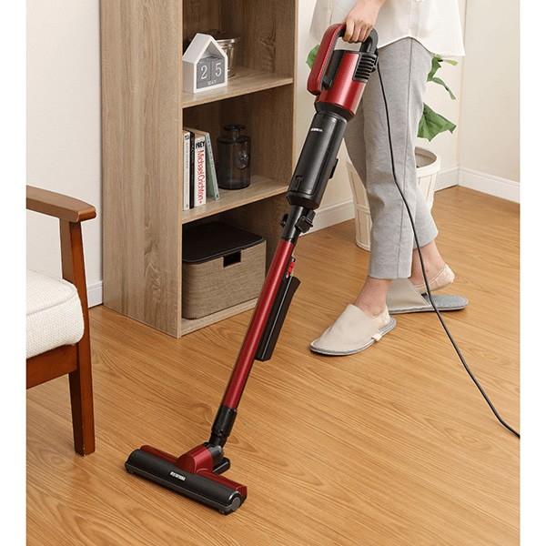 未使用 掃除機 アイリスオーヤマ スティッククリーナー IC-SBA6-R IRIS OHYAMA 掃除機 紙パック式 紙パック アイリスオーヤマ 吸引