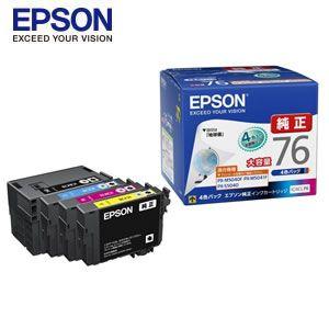 エプソン（EPSON） IC4CL76 純正インクカートリッジ 4色パック 大容量
