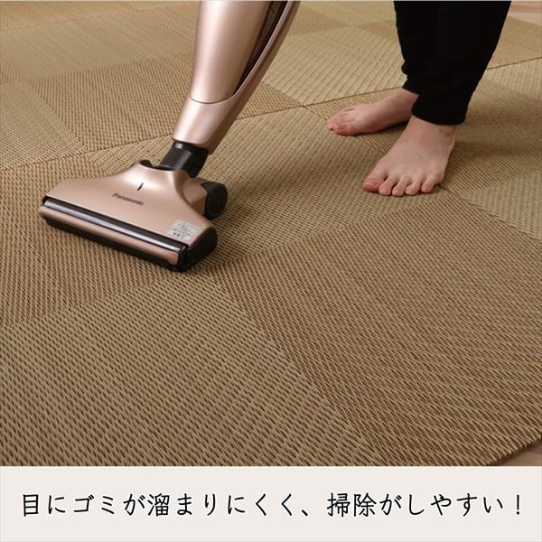 置き畳 ユニット畳 システム畳 国産 い草 消臭 抗菌防臭 イケヒコ 市松 ブラウン 単品 IKE-8604409｜gion｜04