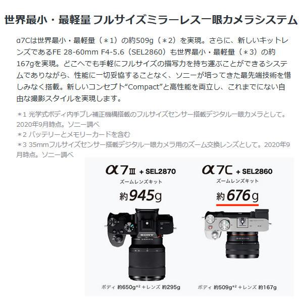 α7 ソニー ミラーレス 一眼レフ カメラ α7C ILCE-7C ボディ [シルバー