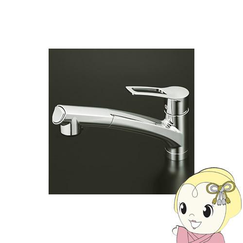 KVK 【直送】 シングルシャワー付混合栓 吐水口回転規制110° 寒冷地 