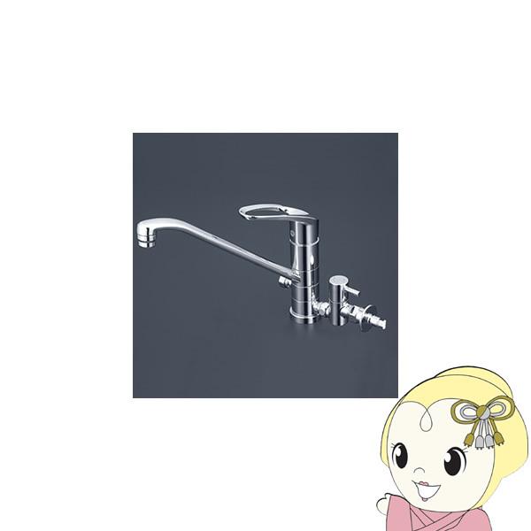 KVK シングルレバー式混合栓 給水 給湯接続 分岐付 寒冷地用 KM5041ZTTU