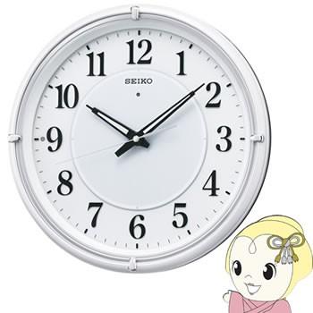 セイコークロック SEIKO 掛け時計 自動点灯 電波 アナログ 夜でも見える ファインライトNEO ネオ 白パール KX393W