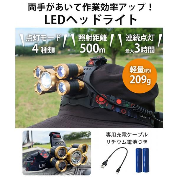LANDFIELD Landfield LEDヘッドライト LF-LEH010 : ぎおん - 通販