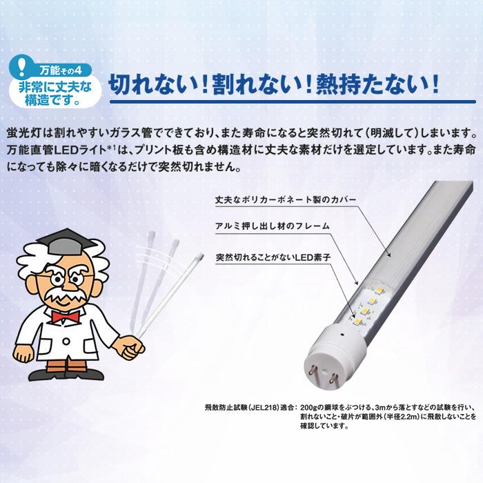 40形直管LED EZSWITCH LS1200-U2-NB ブルーライト対策品 グロー