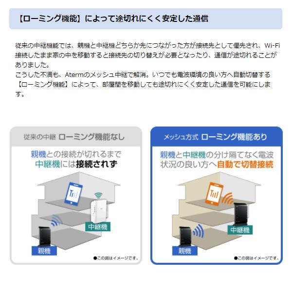 NEC 無線LANルーター Aterm 11ac対応 867+300Mbps PA-WG1200HP4｜gion｜04