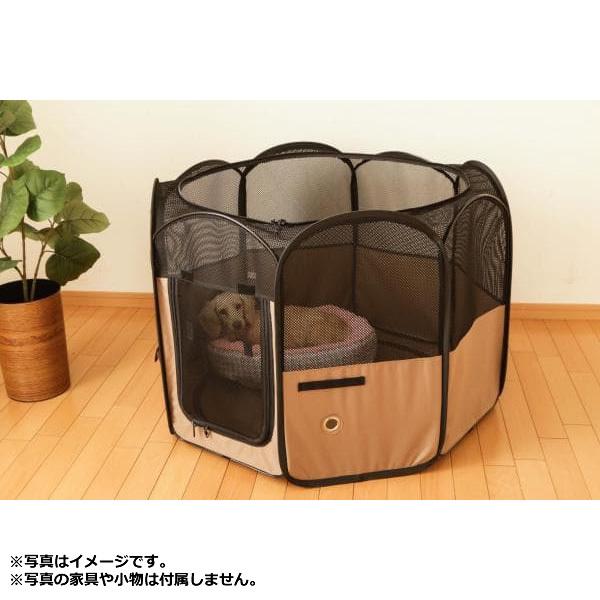 アイリスオーヤマ POTS-920A-T 折りたたみサークルＭ ブラウンの画像
