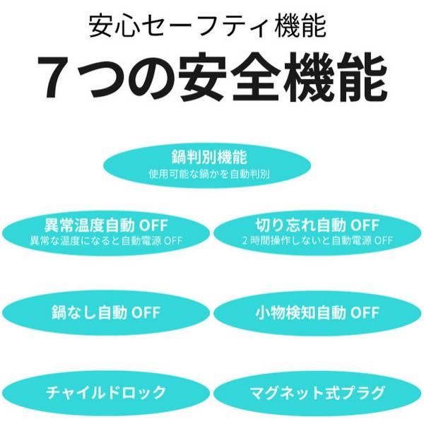 SKJ エスケイジャパン 2口 IHクッキングヒーター 専用プレート付 SKJ