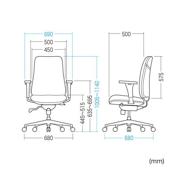 【メーカー直送】 サンワサプライ 3D可動肘 高機能 ハイバック オフィスチェア （ブラック） SNC-T160BK｜gion｜04