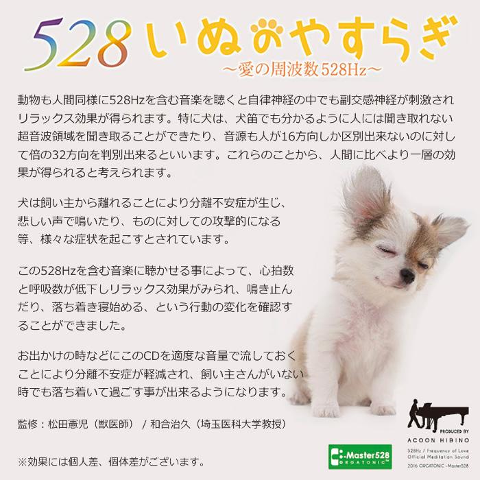 ACOON HIBINO「いぬのやすらぎ〜愛の周波数528Hz〜」｜gion｜03