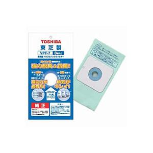 TOSHIBA（東芝） 掃除機用 紙パック VPF-7 純正 3枚入り : ぎおん