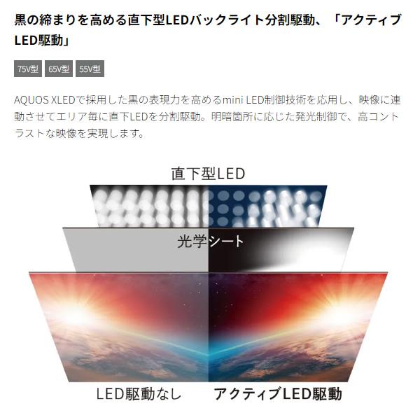 SHARP 【設置込】 シャープ 4K 液晶テレビ AQUOS FN1ライン [65 SHARP 【設置込】 シャープ 4K 液晶テレビ AQUOS FN1ライン [65
