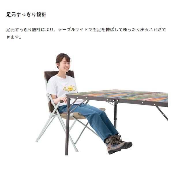 新品 ロゴス 折りたたみテーブル 丸洗いダイニングテーブル 12060