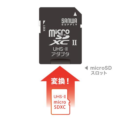 サンワサプライ microSDアダプタ ADR-MICROUH2｜gioncard｜04