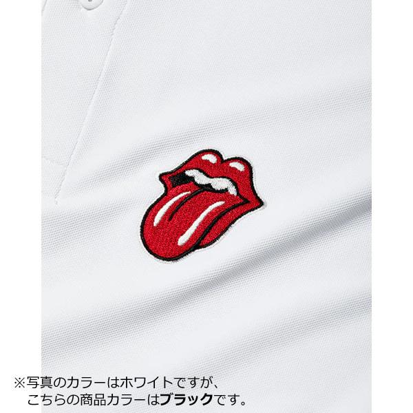バックスピン ポロシャツ ローリングストーンズ XLサイズ ブラック The Rolling Stones LOGO POLO SHIRT BA02W701XL-BK/srm｜gioncard｜03