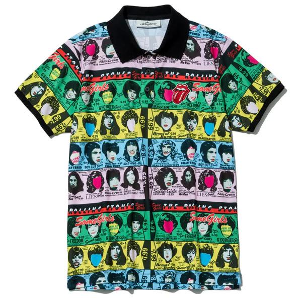 バックスピン ポロシャツ ローリングストーンズ Lサイズ The Rolling Stones Some Girls Vivid POLO SHIRT BA02W702L/srm｜gioncard｜02