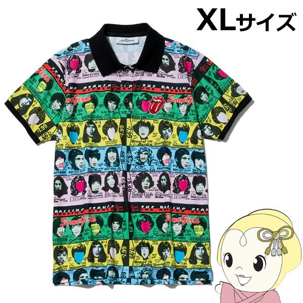 バックスピン ポロシャツ ローリングストーンズ XLサイズ The Rolling Stones Some Girls Vivid POLO SHIRT BA02W702XL/srm｜gioncard