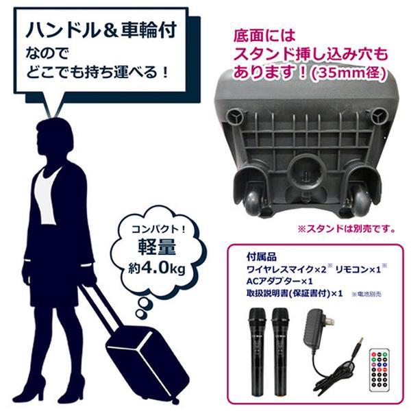 CICONIA（チコニア） トロリースピーカー CTX08BS ワイヤレスマイク 2