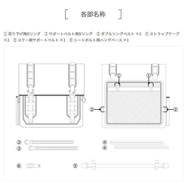 【メーカー直送】ドッペルギャンガー ターポリンサドルバッグ WP DBT606-BK/srmの画像
