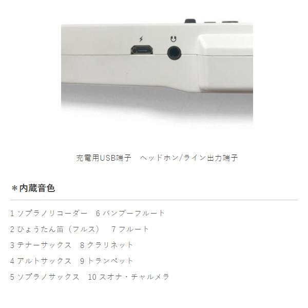 TAHORNG 電子リコーダー Elefue / エレフエ ホワイト EF10WH/srm