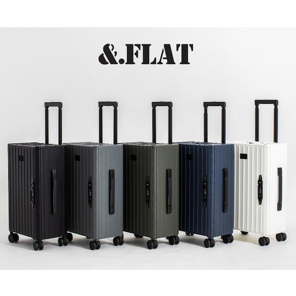 在庫あり　＆．FLAT アンドフラット 折り畳めるキャリーケース TSAロック搭載 機内持ち込み コンパクト　折りたたみ 35L マットカラー ブラック ＆．FLAT アンドフラット 折り畳めるキャリーケース TSAロック搭載