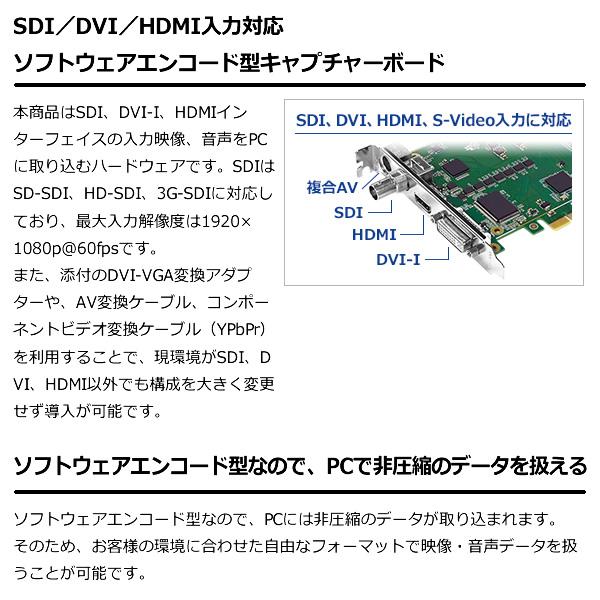 ｉｏデータ Sdi Dvi Hdmi S Video 入力対応 ソフトウェアエンコード型 Pcieキャプチャーボード Gv Dshvr Gv Dshvr スーパーぎおん ヤフーショップ 通販 Yahoo ショッピング