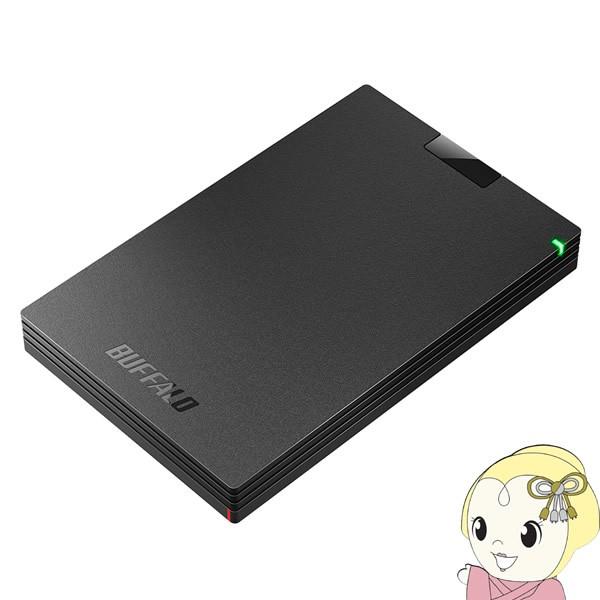 HD-PCG500U3-BA バッファロー USB3.1(Gen1)/USB3.0用 ポータブルHDD 500GB ブラック/srm